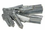 Very Lustrous, Metallic Stibnite Crystals - Jiangxi, China #236181-1